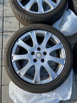 Originální ALU Škoda 5x112 R17 - Zánovní pneu Pirelli - 6