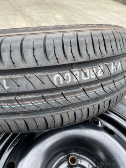 Zánovní letní pneu 185/60R15 + 2x disk 5x100 - 6