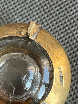 Smaltovaná melchiorová solnička a lžička, SSSR - 6