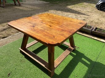 Masivní stůl borovice - 6