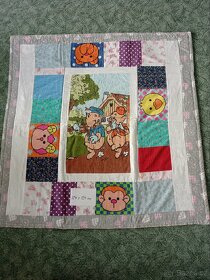 Hrací deky, hnízdo pro miminko,potahy na polštářky - 6