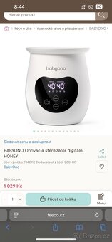 BABYONO Ohřívač a sterilizátor digitální HONEY - 6