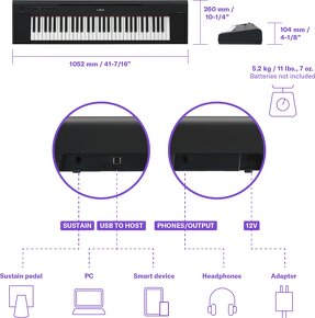 Prodám digitální piano Yamaha NP-15 Piaggero - 6