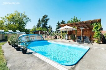 Bungalov 5+kk, Zahrada, bazén, terasa, pergola - Řitka - 6