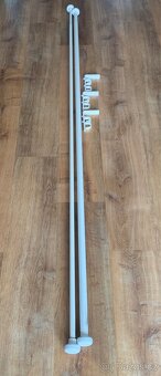 Garnýž - Dvojitá tyč na závěsy 210-385 cm - 6