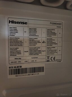 Šuplíkový mrazák Hisense – 165 L, TOP STAV, stáří 2 roky - 6