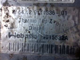 BMW E65 pomocný předehřívač Webasto - 6