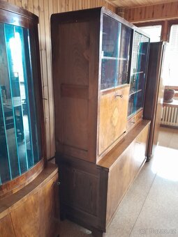 STAROŽITNÁ NÁBYTKOVÁ SESTAVA ART DECO z roku 1943 - 6