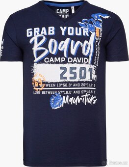 CAMP DAVID Pánské tričko s potiskem Thunder Blue L (nové) - 6