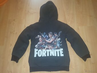 Černá mikina fortnite teplá cca 128/134 - 6