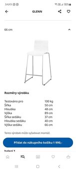 Barová stolička GLENN IKEA 2ks - 6