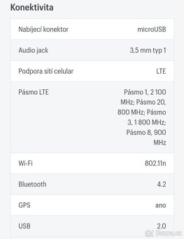 Mobilní telefon zn. "HONOR 7A" - jako nový - 6