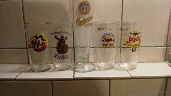 Pivni sklenice, tretinky,pullitry. - 6