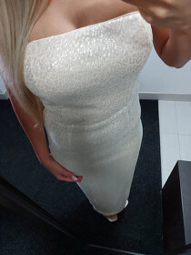 Nove kremove flitrove dlouhe saty Asos - 6