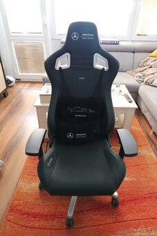 Herní křeslo EPIC Mercedes kůže perfektní stav - 6