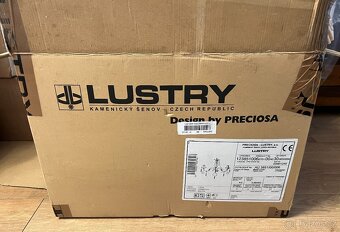 KŘÍŠTÁLOVÝ LUSTR - KAMENICKÝ ŠENOV, DESING BY PRECIOSA. NOVÝ - 6