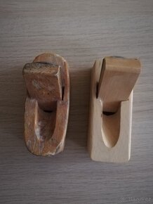 2 x dřevěný hoblík - 1 x nový, 1 x retro starší - používaný - 6