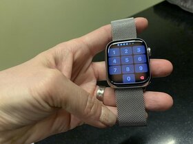 NOVÝ FIXED nerezový řemínek Apple Watch 42/44/45mm stříbrný - 6