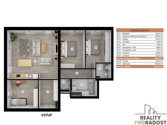 Prodej apartmánu 4+kk, 103 m², Horní Planá, Lipno - 6