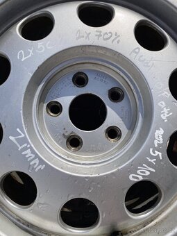 Sada kol Alu vč. zimní pneu , Audi, 5x100, ET38,6Jx15H2 - 6