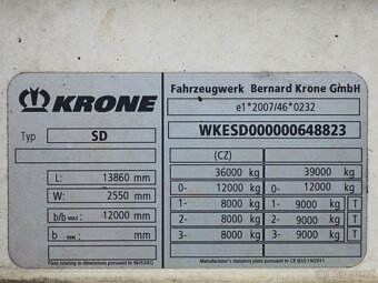Krone SD MEGA LINER, LOW DECK, 34 PALET, PŘÍZDVIH STŘECHY, H - 6