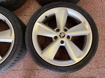Originální Alu kola Škoda r18 letní pneu - 6