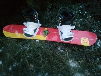 snowboard 110 + boots 33 - 6