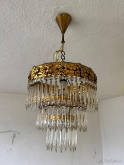 Starý křišťálový lustr - 6