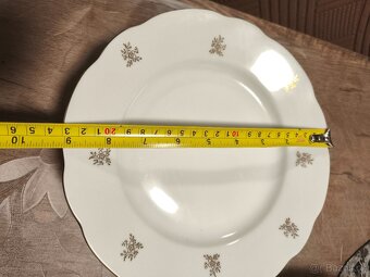 Sada starých porcelánových talířů. - 6