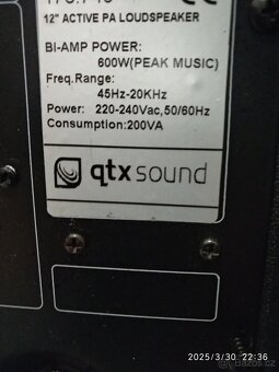 reproduktor QTX-12 600w - 6