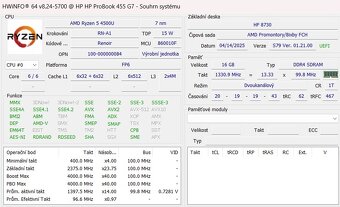 HP ProBook 455 G7, AMD Ryzen 5 4500u,16GB RAM,512GB NVMe,W11 - 6