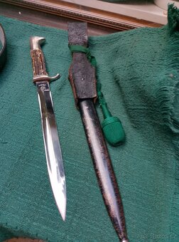 Německý vycházkový bajonet včetně opasku - 6