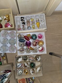 Hromada starých retro vánočních ozdob levne - 6