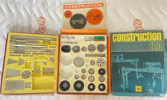 🧰 Kovová stavebnice Construction 100–120 – retro sada - 6