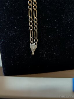 Zlatý puncovaný náramek 585/1000, 8,20g - 6