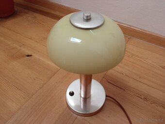 Retro funkcionalistická lampa chrom a sklo - 6