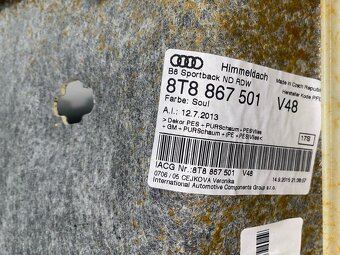Stropnice černá 8T8867501 Audi A5 8T FL S-Line sportback 16 - 6