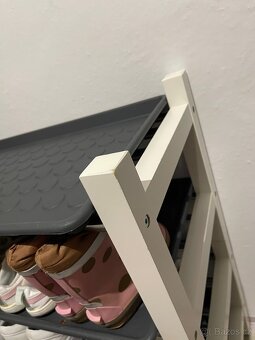 IKEA | bílý nerez botník TJUSIG & podložky BAGGMUCK - 6