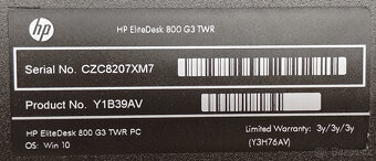 HP EliteDesk 800 G3,i5-6500,16GB,SSD,HDD, Nvidia,W11,LCD24" - 6