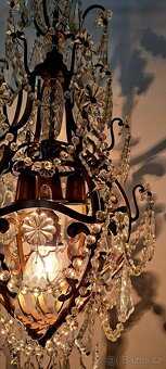 Velký starožitný lustr 1920-30 - 6