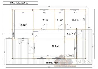 Prodej stavebnice dreveneho domu bez montaze - 6