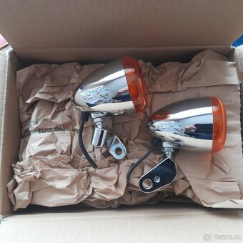 HARLEY DAVIDSON blikače přední Chrom - 6