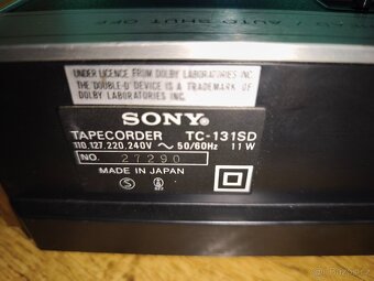 Vintage Tape deck SONY TC-131SD,1973,Japan,čti popis - 6