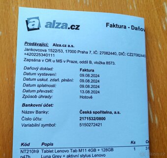 Lenovo Tab M11 + stylus + pouzdro + 14 měsíců záruka - 6