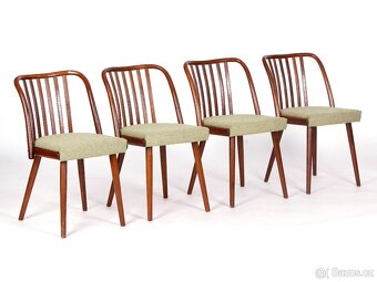 A. Šuman, přečalouněné jídelní židle TON 4 kusy. - 6