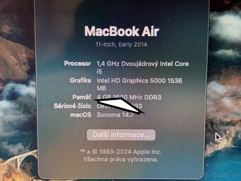 instalace OS Mac Sonoma na nepodporované modely od roku 2010 - 6