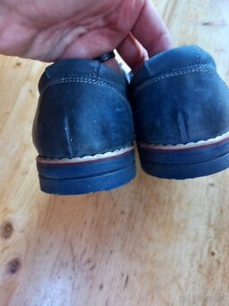 pánské kožené polobotky boty - 6