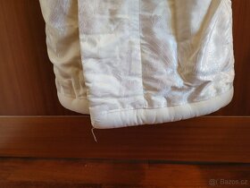 Bílé hedvábné svatební kimono učikake - 6
