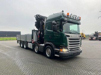 Scania G490 8x4 - valník s hydraulickou rukou HIAB - 6