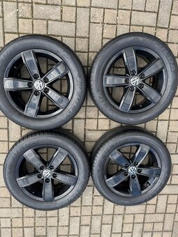 ORIGINÁL Alu Volkswagen Corvara R16, 5x112 - TOP STAV, LETNÍ - 6